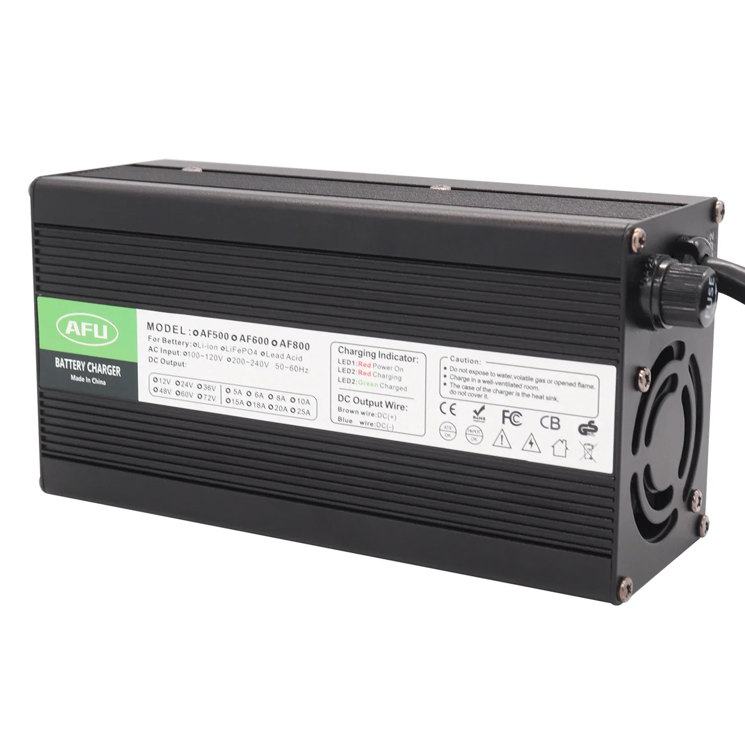 Stock Fast Dispatch 84V 8A Lithium Battery Charger For 20S 74V Lithium Battery 72V Battery Charger
Stock Fast Dispatch 84V 8A Lithium Battery Charger For 20S 74V Lithium Battery 72V Battery Charger