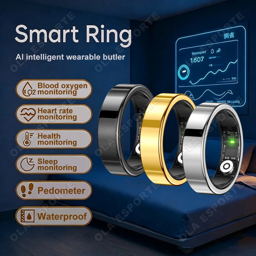 2026 Смарт-кольцо Bluetooth-напоминание о вызове Монитор сердечного ритма и артериального давления 5 АТМ Водонепроницаемое кольцо для здоровья Мужчины Женщины Для Android IOS
2026 Смарт-кольцо Bluetooth-напоминание о вызове Монитор сердечного ритма и артериального давления 5 АТМ Водонепроницаемое кольцо для здоровья Мужчины Женщины Для Android IOS