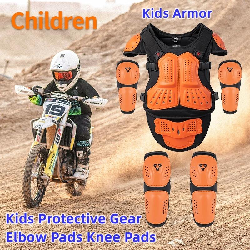 Full Body Protective Gear for Kids Skateboarding/BMX Motorcycle Motocross Armor Vest Chest Back Shoulder Guards Elbow Knee Pads
Full Body Protective Gear for Kids Skateboarding/BMX Motorcycle Motocross Armor Vest Chest Back Shoulder Guards Elbow Knee Pads