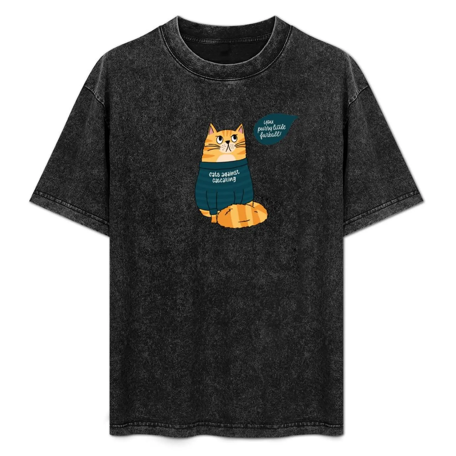 Cats against Catcalling - Cat in Statement Shirt T-Shirt Basic Solid Color Short Sleeve T-Shirt
Cats against Catcalling - Cat in Statement Shirt T-Shirt Basic Solid Color Short Sleeve T-Shirt