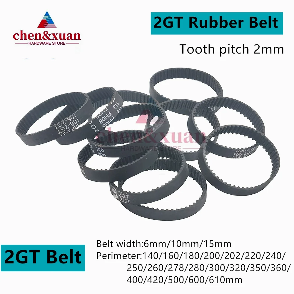 GT2 2GT Width 6/10/15mm Rubber Belt Synchronous Belt Circular Belt Circumference 140mm-610mm Suitable For 3D Printer Accessories
GT2 2GT Width 6/10/15mm Rubber Belt Synchronous Belt Circular Belt Circumference 140mm-610mm Suitable For 3D Printer Accessories