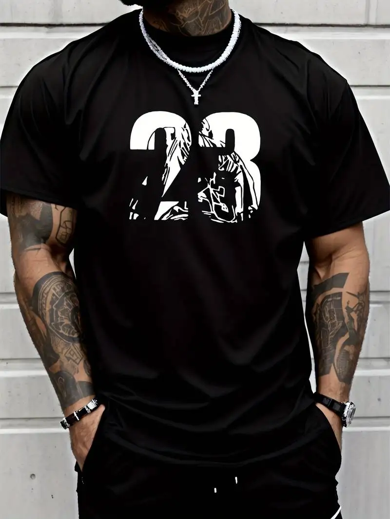23 Graphic Printed Men's Street Fashion Crew Neck T-Shirt Summer Casual Comfort Cotton T-Shirt Men's Top
23 Graphic Printed Men's Street Fashion Crew Neck T-Shirt Summer Casual Comfort Cotton T-Shirt Men's Top