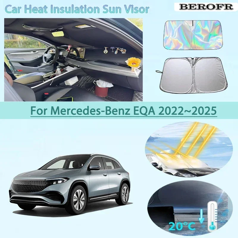 Car Front Windshield Sunshade Heat Insulation Sun Visor Summer Cooling Auto Accessories For Mercedes-Benz EQA 2022~2025 Foldable
Car Front Windshield Sunshade Heat Insulation Sun Visor Summer Cooling Auto Accessories For Mercedes-Benz EQA 2022~2025 Foldable