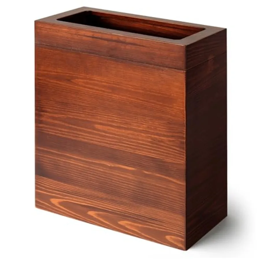 2.3 Gallons Rectangular Wooden Trash Can Trash Can with Bin Liners Decorative Waste Basket Recycling Bin for Bathroom Natural W
2.3 Gallons Rectangular Wooden Trash Can Trash Can with Bin Liners Decorative Waste Basket Recycling Bin for Bathroom Natural W