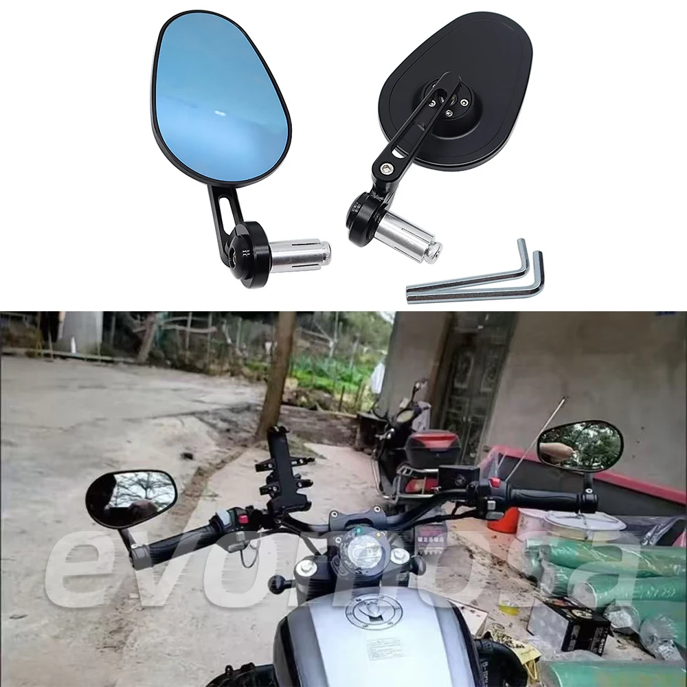 Universal 7/8" Motorcycle Handle Bar End Rearview Side Mirror for FZ07 2014-2016 FZ 09 2014-2016 YBR125 XJ6 FZ8 FAZER8 XJR1200
Universal 7/8" Motorcycle Handle Bar End Rearview Side Mirror for FZ07 2014-2016 FZ 09 2014-2016 YBR125 XJ6 FZ8 FAZER8 XJR1200