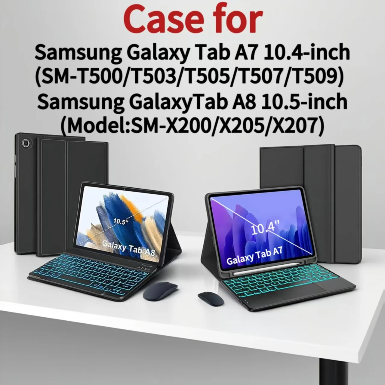Case for Samsung Galaxy Tab A8 10.5 lnch,for Samsung Galaxy Tab A7 10.4" Tablet Case Wireless Bluetooth removable keyboard cover
Case for Samsung Galaxy Tab A8 10.5 lnch,for Samsung Galaxy Tab A7 10.4" Tablet Case Wireless Bluetooth removable keyboard cover
