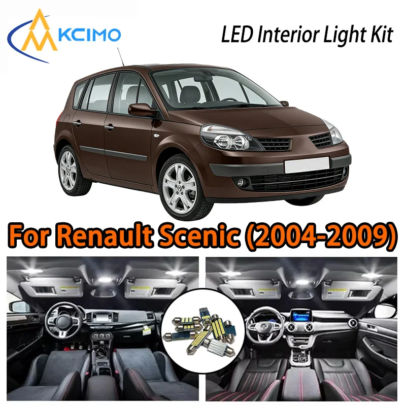 KCIMO For Renault Scenic/Grand Scenic 2 II MK2 (2004-2009) Premium LED Interior Kit - 2 Colors , Quick Installation
KCIMO For Renault Scenic/Grand Scenic 2 II MK2 (2004-2009) Premium LED Interior Kit - 2 Colors , Quick Installation