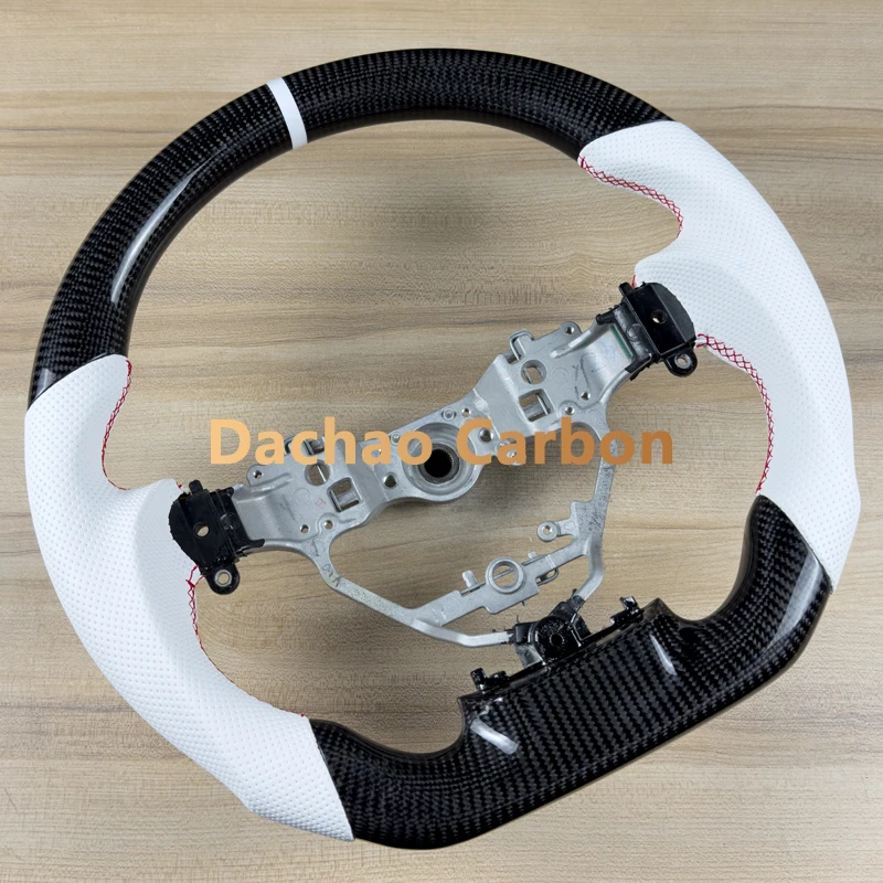 Настоящее карбоновое рулевое колесо для Lexus GS350 IS250 IS350 ES ES300 GS NX CT200 RC 2013-2019, высокое качество, белая кожа, индивидуальный стиль
Настоящее карбоновое рулевое колесо для Lexus GS350 IS250 IS350 ES ES300 GS NX CT200 RC 2013-2019, высокое качество, белая кожа, индивидуальный стиль