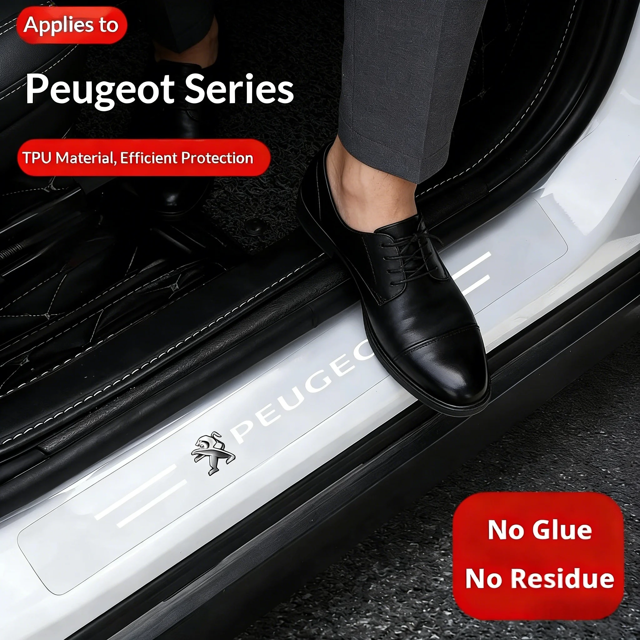4Pcs Transparent Car Door Sill Protector For Peugeot 2008 308 3008 4008 5008 Scratch Resistant Door Threshold Stickers
4Pcs Transparent Car Door Sill Protector For Peugeot 2008 308 3008 4008 5008 Scratch Resistant Door Threshold Stickers