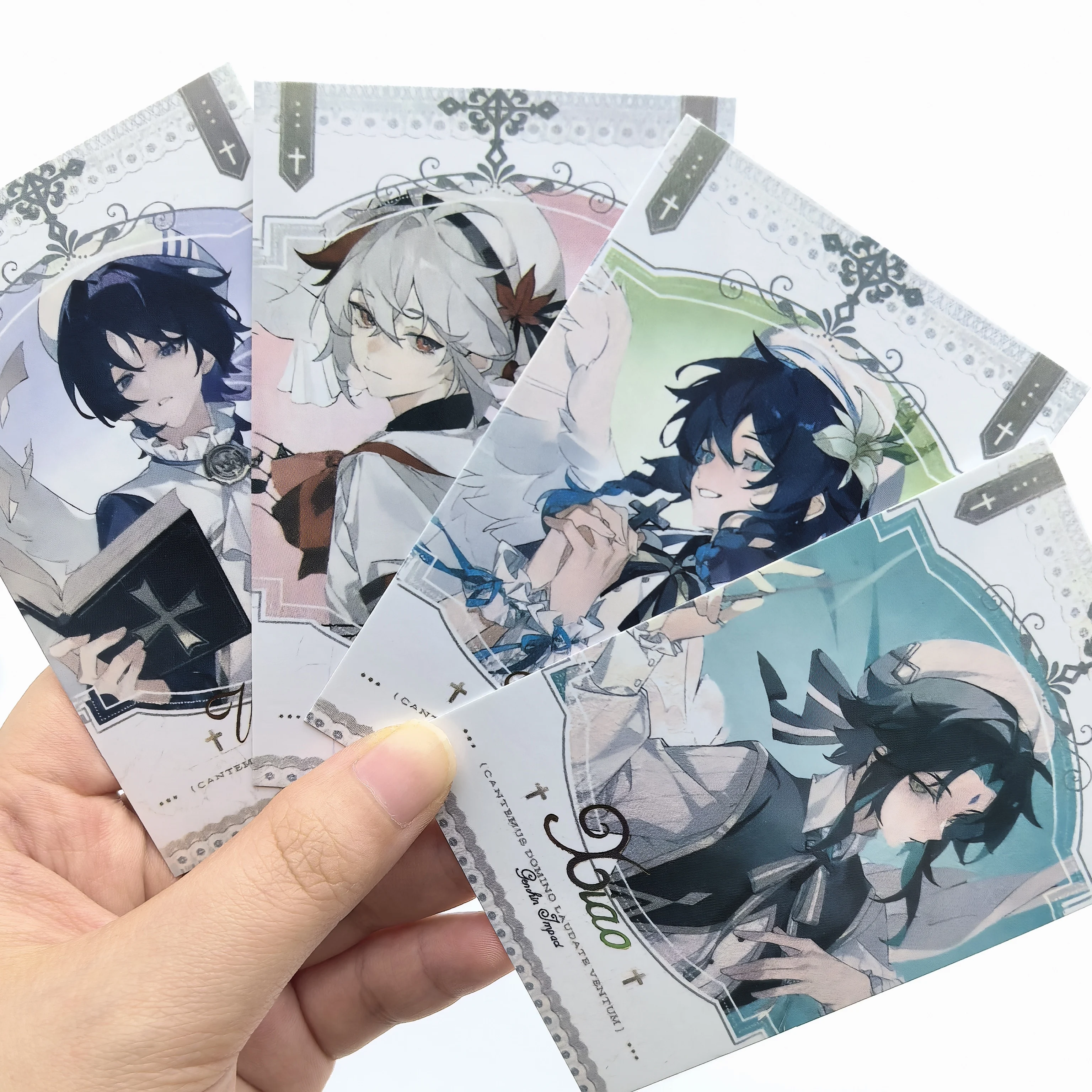 1Set Anime Game Genshin Scaramouche Venti Xiao Kaedehara Kazuha Furina Beautiful Card Bookmark Girl Game Collection Peripherals
1Set Anime Game Genshin Scaramouche Venti Xiao Kaedehara Kazuha Furina Beautiful Card Bookmark Girl Game Collection Peripherals