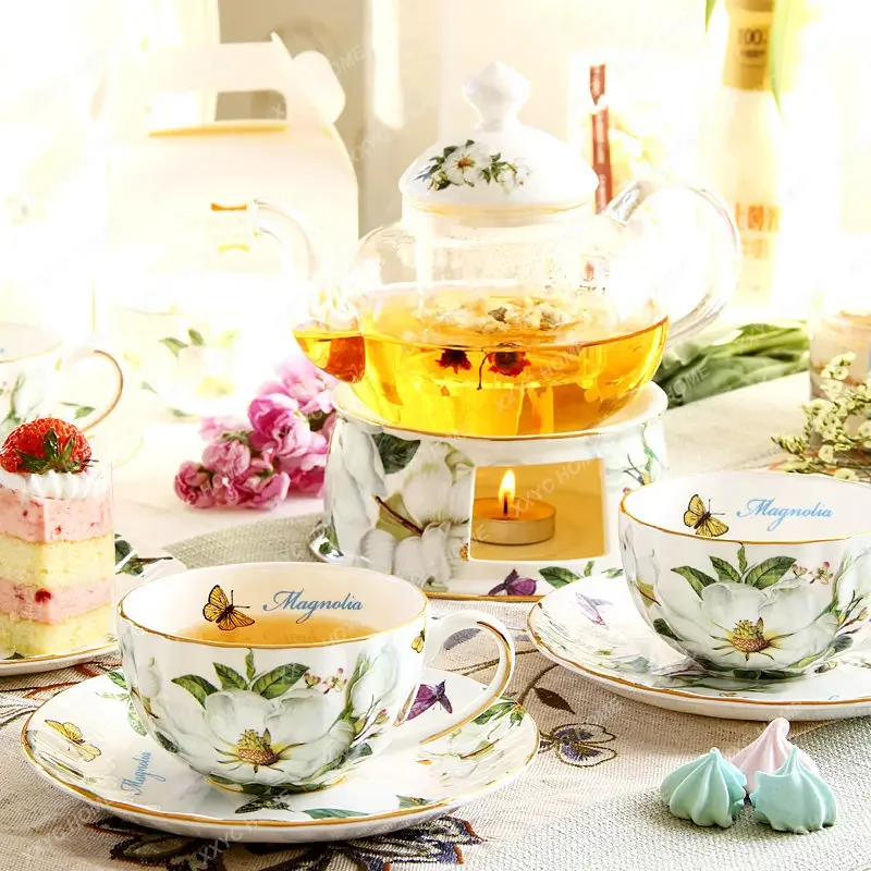 Bone China Scented Tea Teaware Set Boiled Fruit Tea Set Teapot European Afternoon Tea Household Heat-Resistant Glass
Bone China Scented Tea Teaware Set Boiled Fruit Tea Set Teapot European Afternoon Tea Household Heat-Resistant Glass
