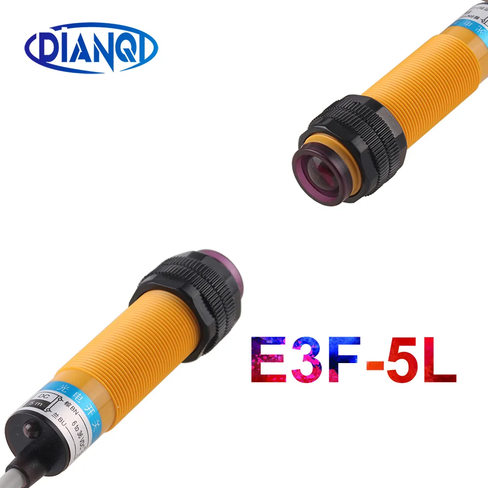 E3F-5D detection distance 5m NO NC NPN PNP Infrared Relative Reflection Laser Beam Photoelectric Sensor Switch DC6-36V AC90-250V
E3F-5D detection distance 5m NO NC NPN PNP Infrared Relative Reflection Laser Beam Photoelectric Sensor Switch DC6-36V AC90-250V