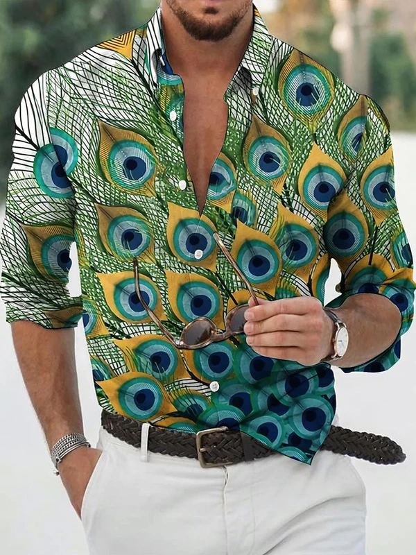 Summer 3D Printed Long Sve Single Button irt Youth Faion Stand Fit Casual irt for Men
Summer 3D Printed Long Sve Single Button irt Youth Faion Stand Fit Casual irt for Men
