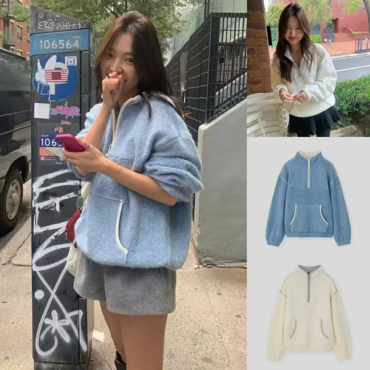 Мягкая флисовая толстовка на молнии, свободная женская повседневная верхняя одежда Tannat Dongda Gate, однотонная, удобная, универсальная куртка
Мягкая флисовая толстовка на молнии, свободная женская повседневная верхняя одежда Tannat Dongda Gate, однотонная, удобная, универсальная куртка