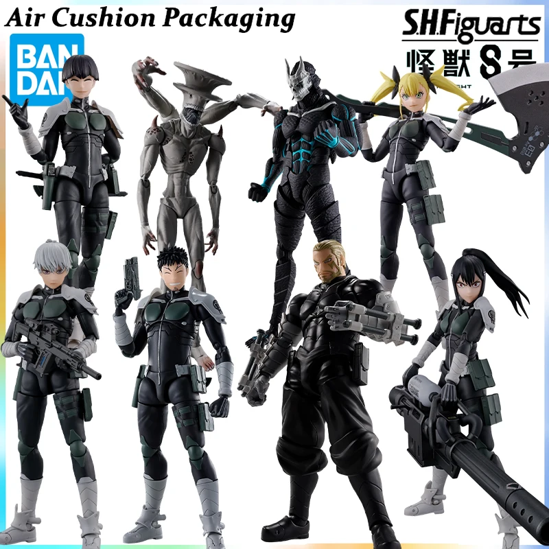 Bandai Genuine S.H.F Kaiju No. 8 Series Soushirou Hoshina Kafka Hibino Reno Ichikawa Mina Ashiro Action Figures Model Toys
Bandai Genuine S.H.F Kaiju No. 8 Series Soushirou Hoshina Kafka Hibino Reno Ichikawa Mina Ashiro Action Figures Model Toys