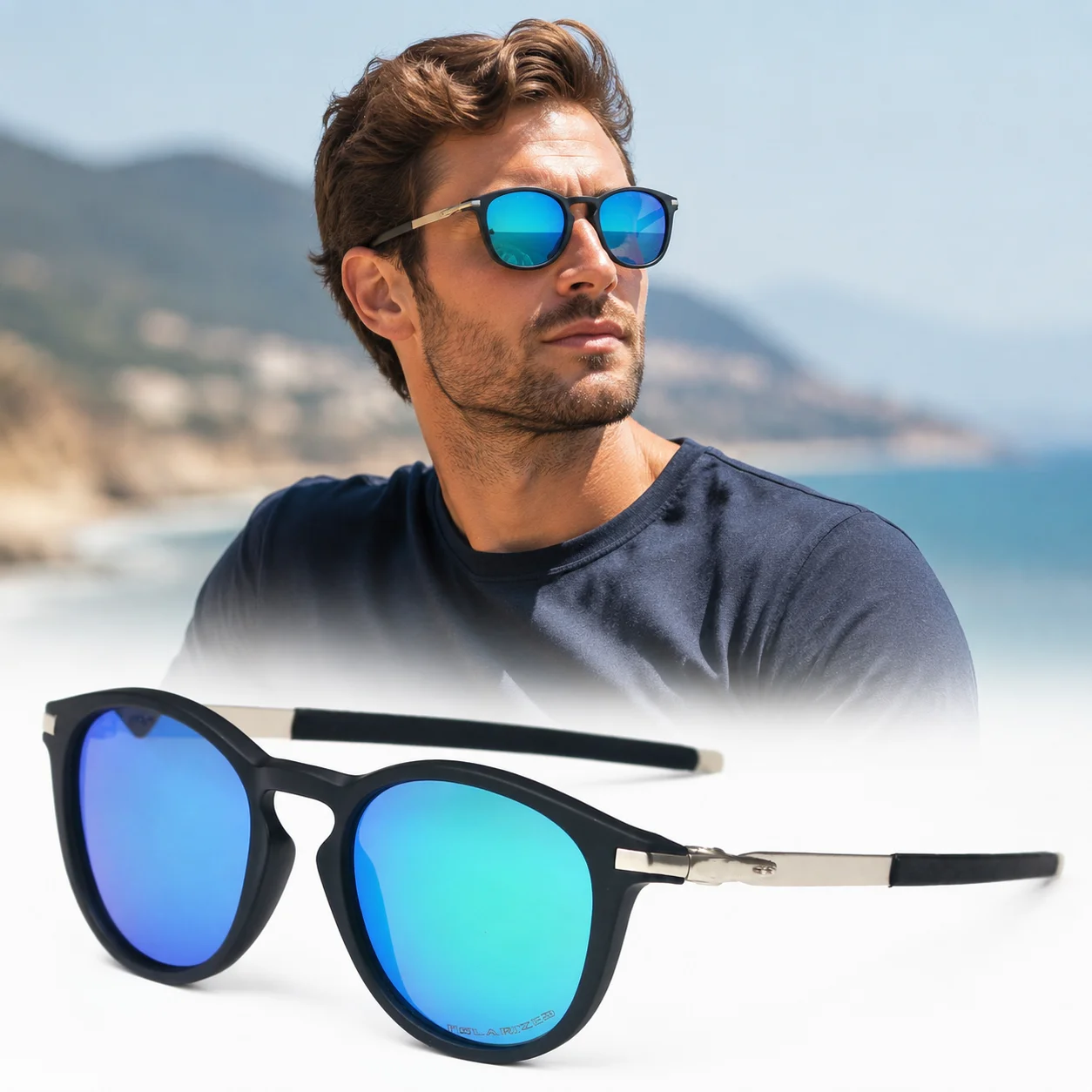 UV400 Polarized Unisex Alloy Sunglasses for Outdoor Sports Cycling Fishing Driving Trendy Fashion 9439
UV400 Polarized Unisex Alloy Sunglasses for Outdoor Sports Cycling Fishing Driving Trendy Fashion 9439