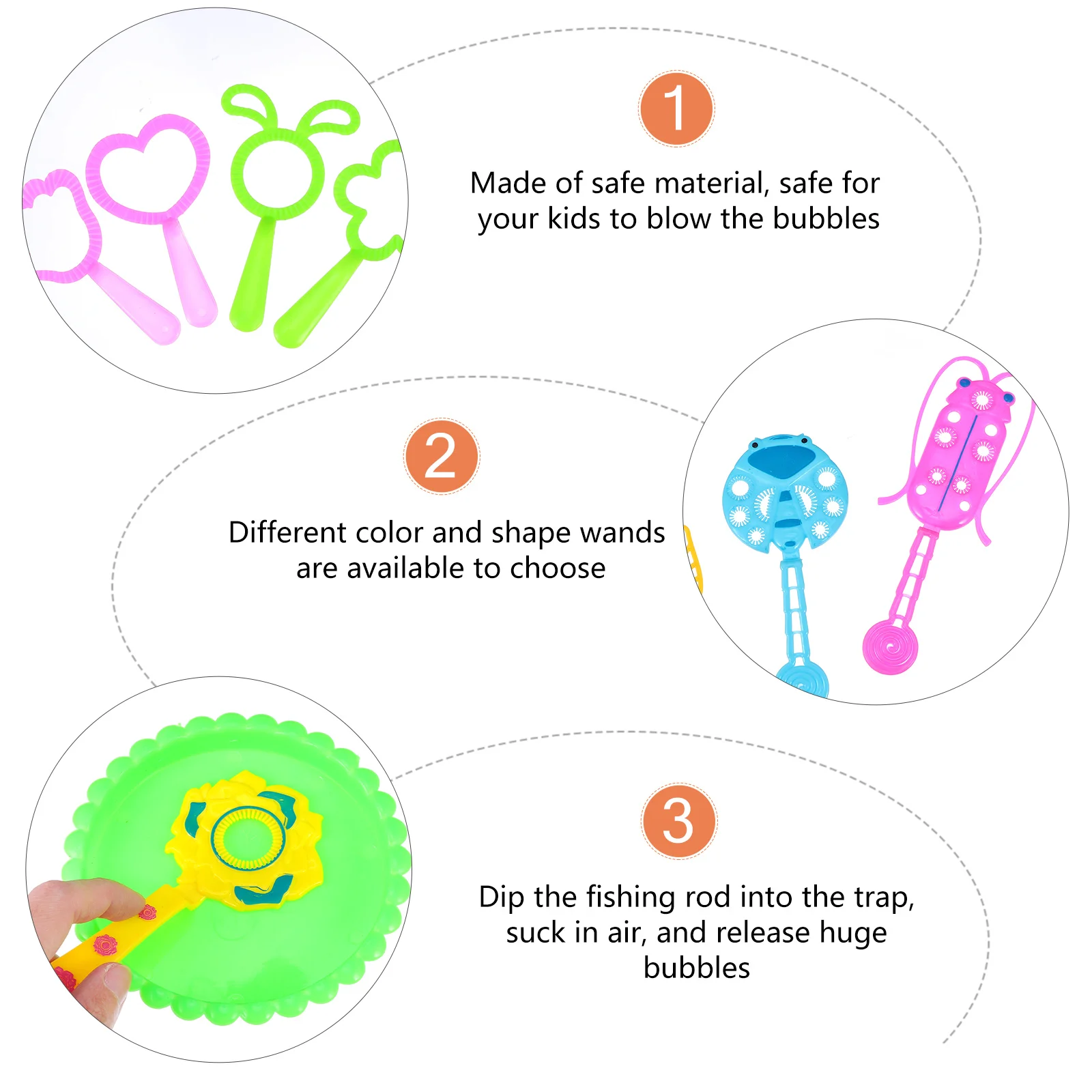3 Sets Wands Colorful Kids Safe Material Outdoor Activities Birthday Party Gift Bubbles Maker Rainbow Colors
3 Sets Wands Colorful Kids Safe Material Outdoor Activities Birthday Party Gift Bubbles Maker Rainbow Colors