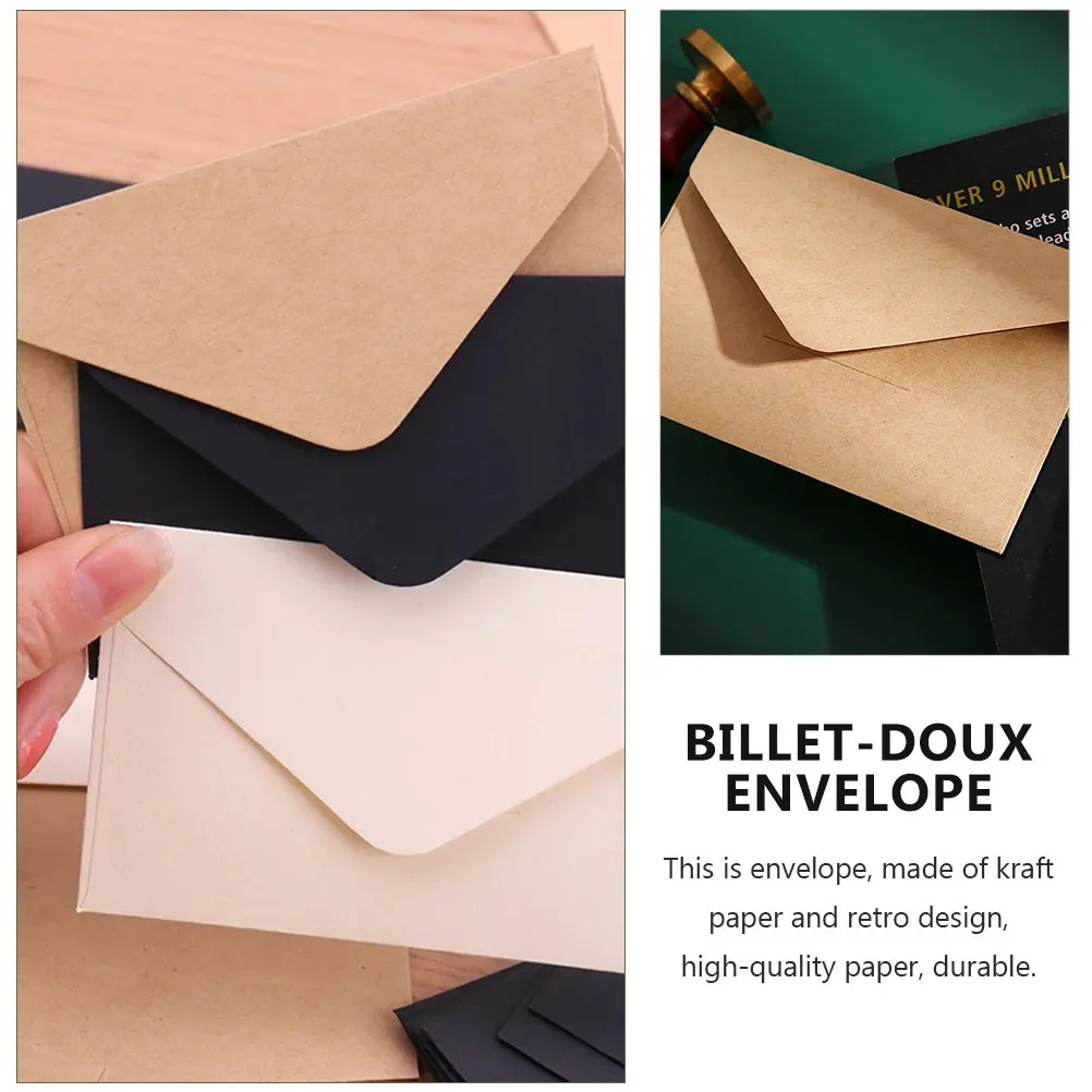 30Pcs Kraft Paper Envelopes Retro Design Letter Envelope for Handwritten Notes Blessing Messages Home Decoration Delicate
30Pcs Kraft Paper Envelopes Retro Design Letter Envelope for Handwritten Notes Blessing Messages Home Decoration Delicate