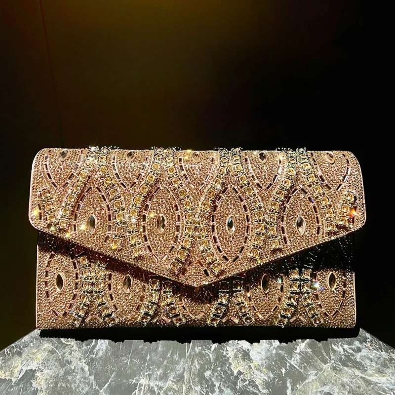 New handbag, elegant evening bag, high-end crossbody bag for women, versatile diamond-embellished chain bag
New handbag, elegant evening bag, high-end crossbody bag for women, versatile diamond-embellished chain bag