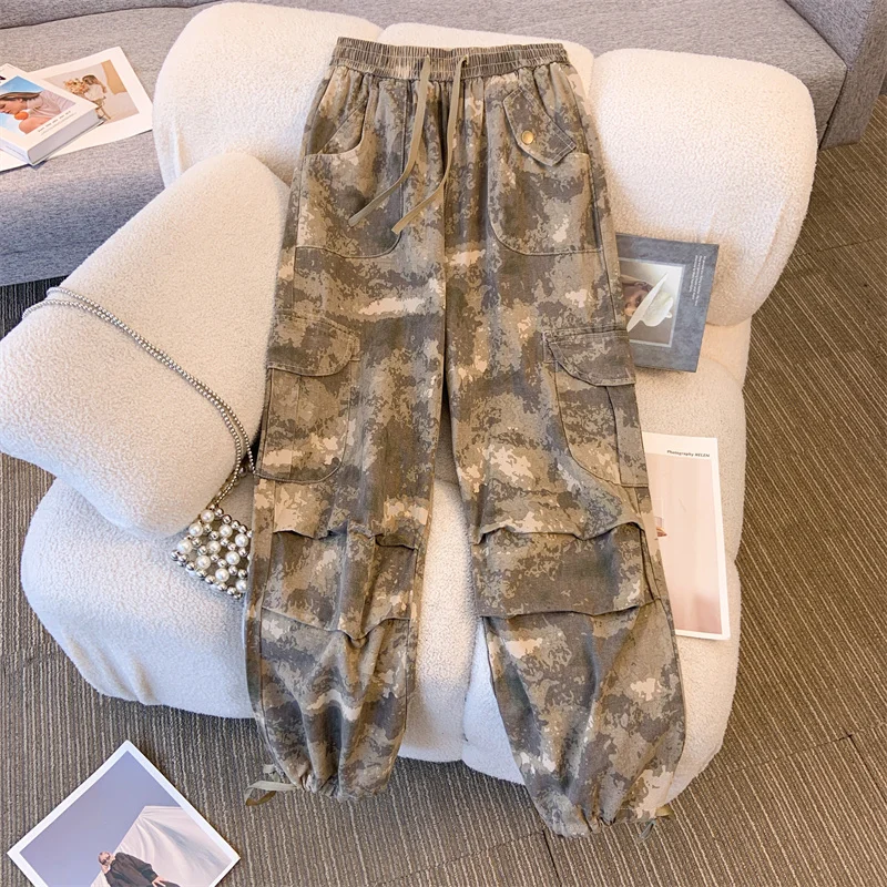 Women's Green Cargo Pants Y2k Vintage Fashion High Waist Pockets Baggy Camouflage Trousers Wide Leg Harajuku Casual Streetwear
Women's Green Cargo Pants Y2k Vintage Fashion High Waist Pockets Baggy Camouflage Trousers Wide Leg Harajuku Casual Streetwear