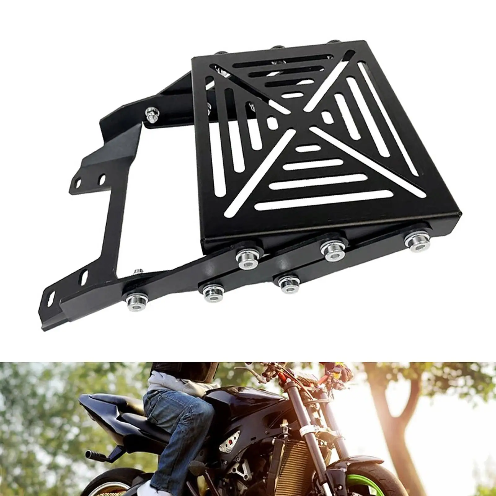 Motorcycle Rear Luggage Rack Accessory with Installation Hardware Replaces Spare Part Professional Trunk Holder Cargo Rack
Motorcycle Rear Luggage Rack Accessory with Installation Hardware Replaces Spare Part Professional Trunk Holder Cargo Rack