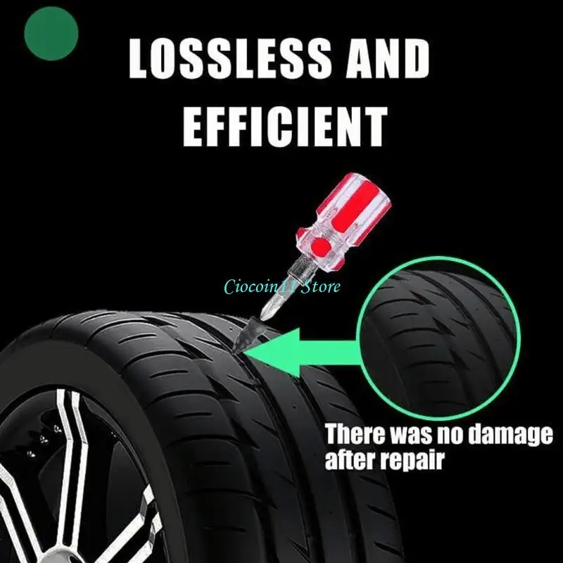 Y1UB 20 Pcs Professional Tire Repair Screw in Rubber Plug Repair Emergency Puncture Vacuum Self-Service
Y1UB 20 Pcs Professional Tire Repair Screw in Rubber Plug Repair Emergency Puncture Vacuum Self-Service