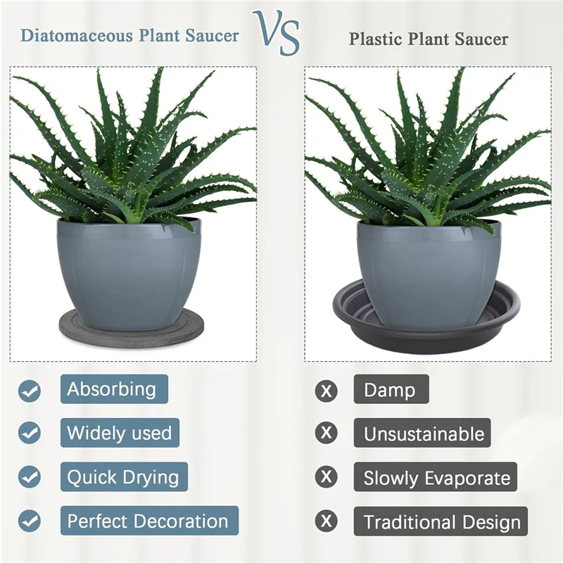 N08R Plant Saucer Plant Trays For Pots Instant Dry Diatomaceous Earth Plant Drip Trays For Indoors Keeping
N08R Plant Saucer Plant Trays For Pots Instant Dry Diatomaceous Earth Plant Drip Trays For Indoors Keeping