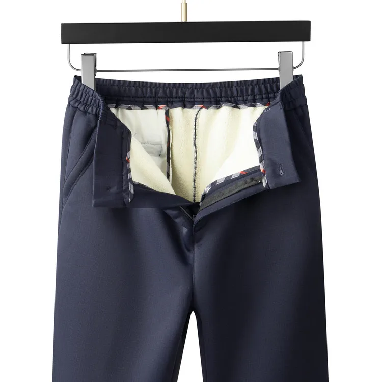 Зимние утепленные брюки на флисовой подкладке для мужчин, прямые, теплые, деловые, из полиэфирного волокна, эластичные
Зимние утепленные брюки на флисовой подкладке для мужчин, прямые, теплые, деловые, из полиэфирного волокна, эластичные