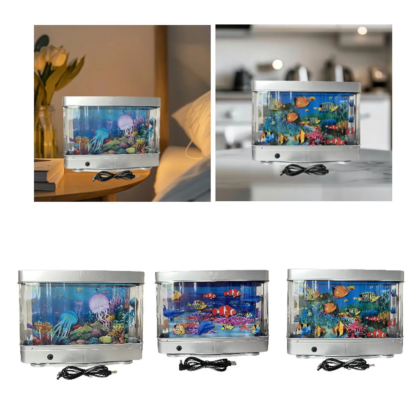 Floating Jellyfish Lamp Decorative Night Light ABS Plastic Aquarium Light for Living Room and Kids
Floating Jellyfish Lamp Decorative Night Light ABS Plastic Aquarium Light for Living Room and Kids