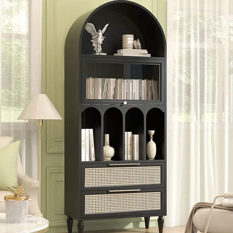 Solid wood bookcase Children's floor-to-ceiling bookshelf Wine cabinet Black dining side cabinet Retro arched decorative cabinet
Solid wood bookcase Children's floor-to-ceiling bookshelf Wine cabinet Black dining side cabinet Retro arched decorative cabinet