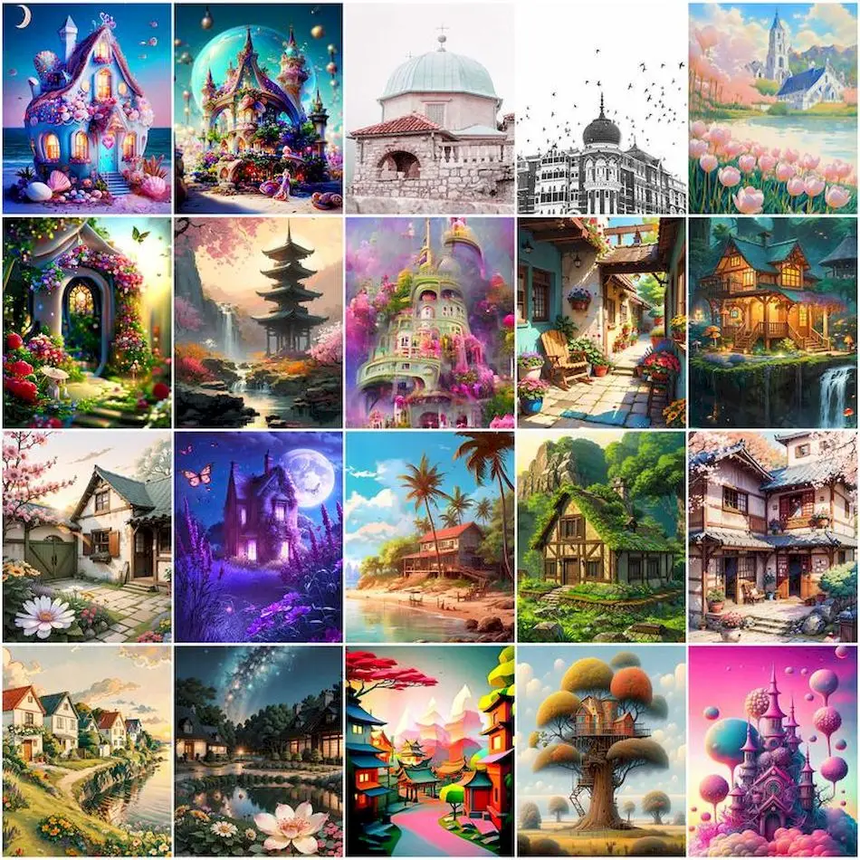 GATYZTORY Painting By Numbers Novelties Building Architecture Landscape Canvas Art Painting Diy Crafts Handmade Art Supplies Set
GATYZTORY Painting By Numbers Novelties Building Architecture Landscape Canvas Art Painting Diy Crafts Handmade Art Supplies Set