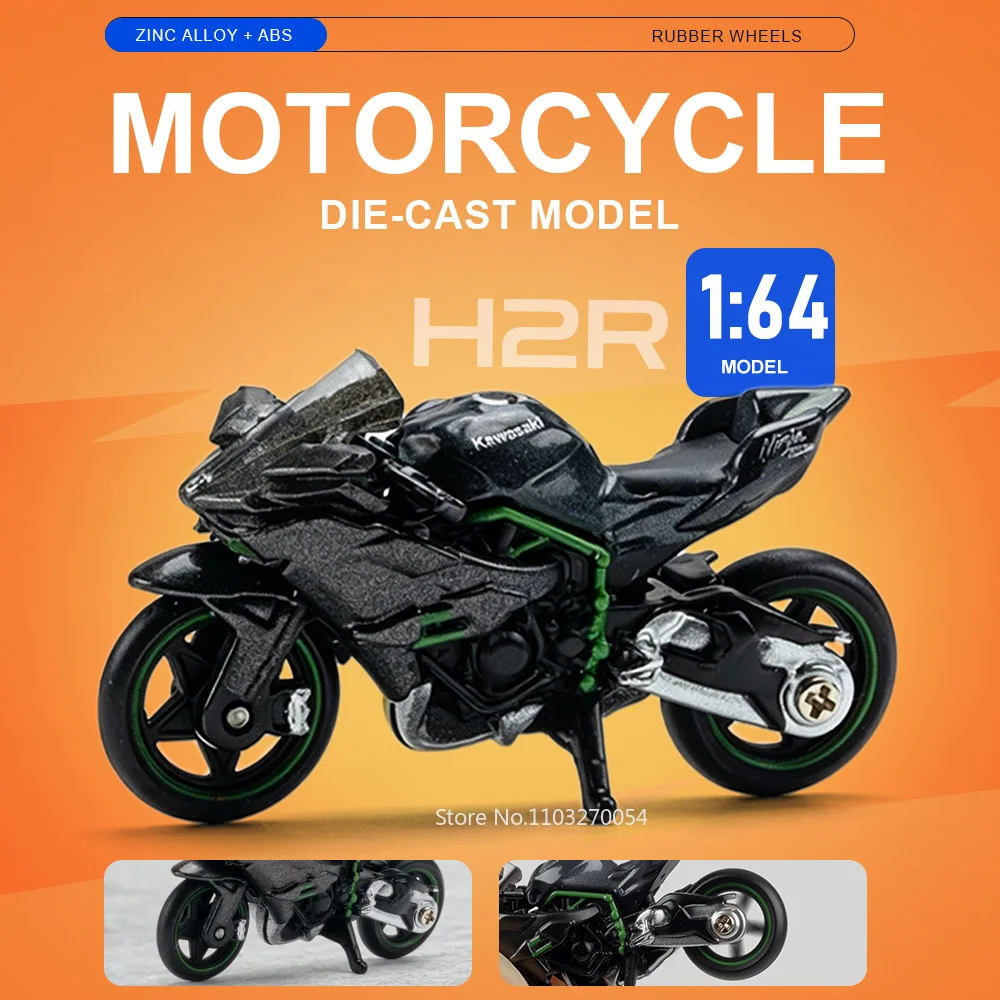 1:64 Kawasaki H2R Miniature Motorcycle Alloy Diecast Model Toy Car Exquisite Collectibles Wheel Sliding Motorbick Classmate Gift
1:64 Kawasaki H2R Miniature Motorcycle Alloy Diecast Model Toy Car Exquisite Collectibles Wheel Sliding Motorbick Classmate Gift