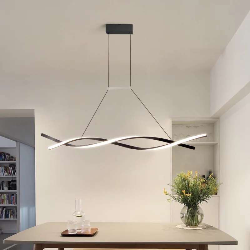 Modern Pendant Light Kitchen Bar Lamps Suspension Lighting Aluminum Wave Lustre Ceiling Lamp Dining Room Office Lights ZM1028
Modern Pendant Light Kitchen Bar Lamps Suspension Lighting Aluminum Wave Lustre Ceiling Lamp Dining Room Office Lights ZM1028