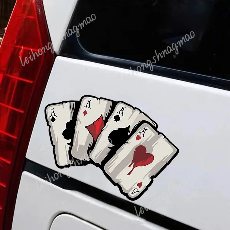 Interesting Poker Card Pattern Car Sticker Decoration Motorcycle Car Window Notebook Fuel Tank Scratch Cover Vinyl Sticker
Interesting Poker Card Pattern Car Sticker Decoration Motorcycle Car Window Notebook Fuel Tank Scratch Cover Vinyl Sticker
