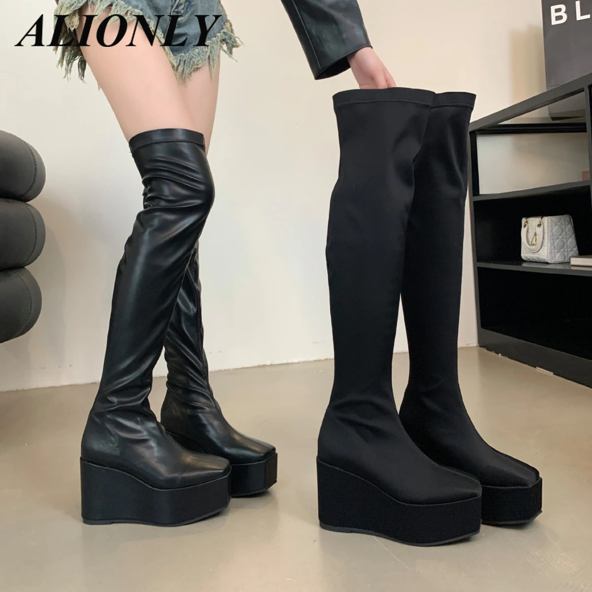 Alionly 2026 New High Heels Women Over-the-Knee Boots Pointed Toe Strippers Ladies Shoes Pole Dancing Long Botas De Mujer
Alionly 2026 New High Heels Women Over-the-Knee Boots Pointed Toe Strippers Ladies Shoes Pole Dancing Long Botas De Mujer