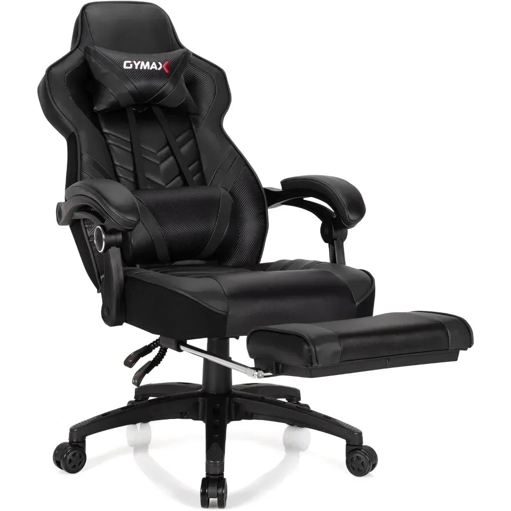Gaming Chair, Ergonomic Computer Chair with Footrest, Linkage Armrests & Lumbar Cushion, Big Wide High Back Video Gaming Chair
Gaming Chair, Ergonomic Computer Chair with Footrest, Linkage Armrests & Lumbar Cushion, Big Wide High Back Video Gaming Chair