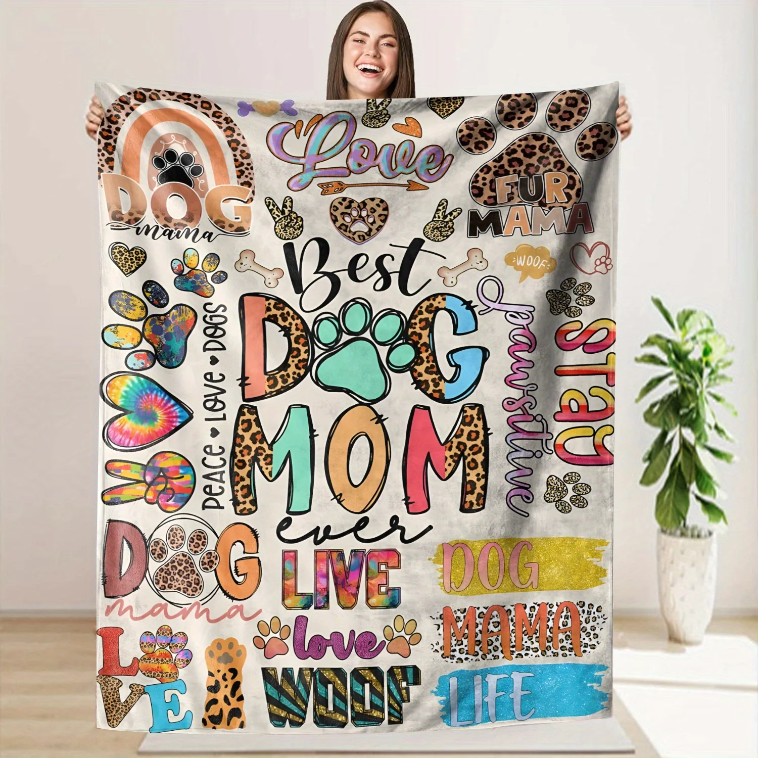 Best Dog Mom Ever Soft Flannel Blanket, Perfect Gift for Dog Lovers, Cozy Comfortable Throw for Home Decor
Best Dog Mom Ever Soft Flannel Blanket, Perfect Gift for Dog Lovers, Cozy Comfortable Throw for Home Decor