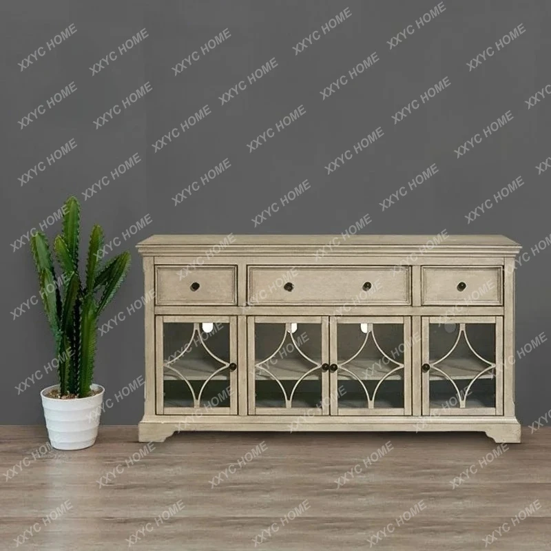 X-S Solid Wood Sideboard Retro Antique Entrance Cabinet White Locker Decoración Hogar HG
X-S Solid Wood Sideboard Retro Antique Entrance Cabinet White Locker Decoración Hogar HG