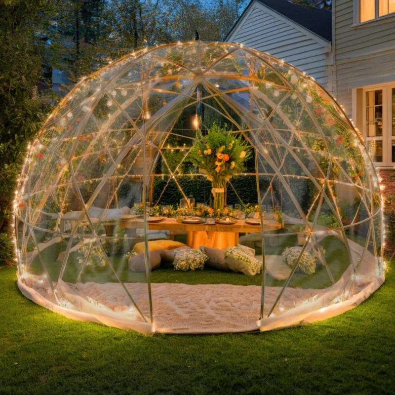 Garden Dome Igloo 12ft Bubble Tent House Camping Tent, Upgraded Outdoor Clear Dome Shelter Geodesic Dome 5-7 Person
Garden Dome Igloo 12ft Bubble Tent House Camping Tent, Upgraded Outdoor Clear Dome Shelter Geodesic Dome 5-7 Person