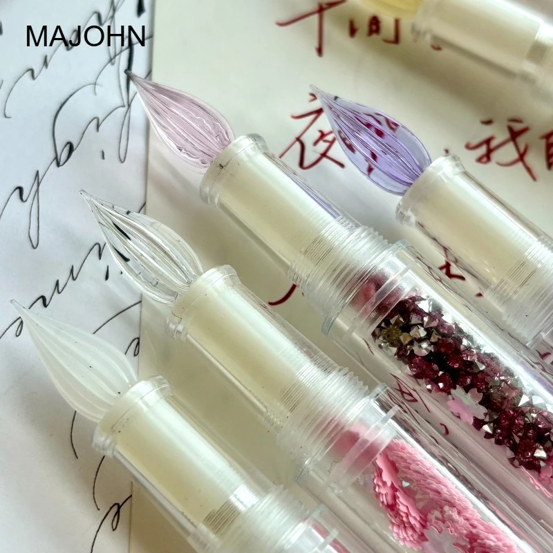MAJOHN Wancai Mini 2.0 Прозрачная карманная стеклянная ручка-кисть с пером, канцелярские товары для офиса и школы
MAJOHN Wancai Mini 2.0 Прозрачная карманная стеклянная ручка-кисть с пером, канцелярские товары для офиса и школы