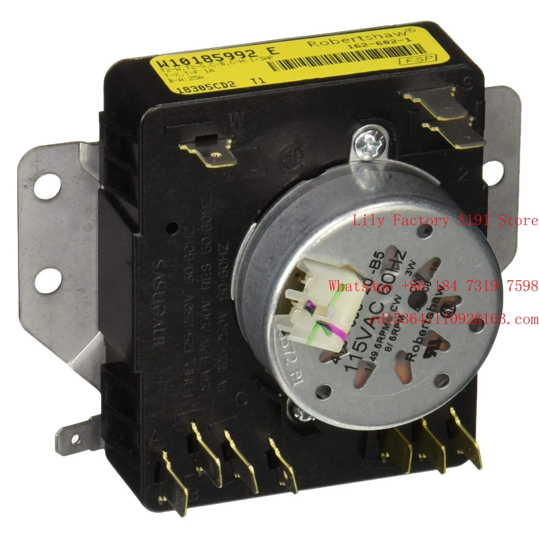 1PCS W10185992 dryer timer
1PCS W10185992 dryer timer