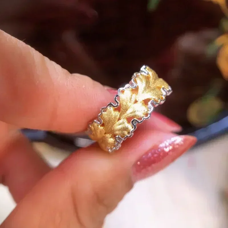 Autumn Silver 925 Light Luxury Shimmering Ginkgo Leaf Rings for Women Hollow Out Opening Vintage Romantic Engagement Jewelry
Autumn Silver 925 Light Luxury Shimmering Ginkgo Leaf Rings for Women Hollow Out Opening Vintage Romantic Engagement Jewelry
