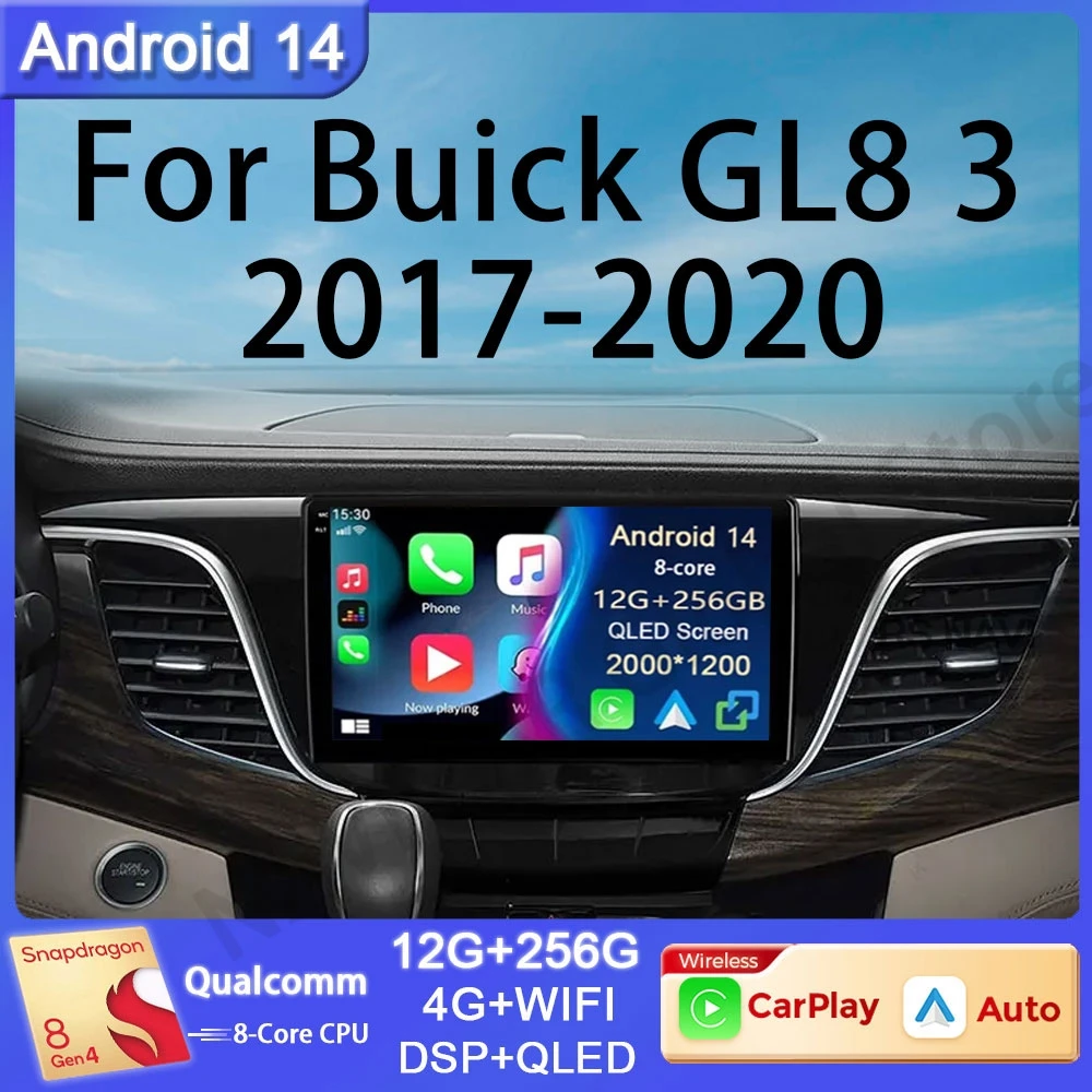 Android 14 For Buick GL8 3 2017 - 2020 Car Radio No 2din 5G Wifi Stereo Auto Head Unit BT Navigation GPS Multimedia Video Player
Android 14 For Buick GL8 3 2017 - 2020 Car Radio No 2din 5G Wifi Stereo Auto Head Unit BT Navigation GPS Multimedia Video Player