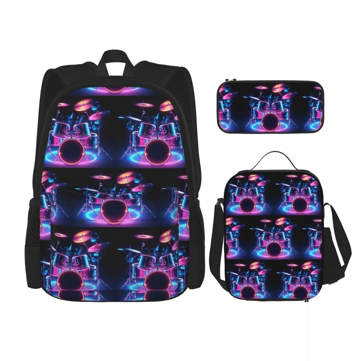 Shelf Drum Electronic Drum Backpacks Kids Bookbag School Bags Rucksack Lunch Bag Pen Bag Three-Piece Set
Shelf Drum Electronic Drum Backpacks Kids Bookbag School Bags Rucksack Lunch Bag Pen Bag Three-Piece Set
