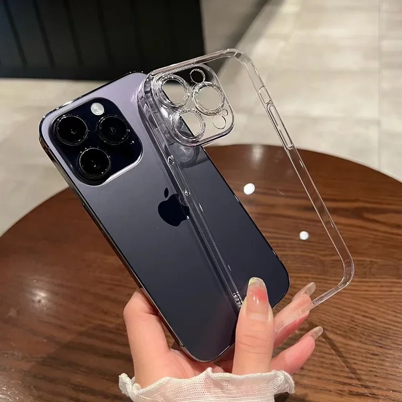 Luxury Transparent Camera Protection Case For iPhone 17 16 15 14 13 12 Pro Max Plus Crystal Clear Hard Plastic Shockpoof Cover
Luxury Transparent Camera Protection Case For iPhone 17 16 15 14 13 12 Pro Max Plus Crystal Clear Hard Plastic Shockpoof Cover