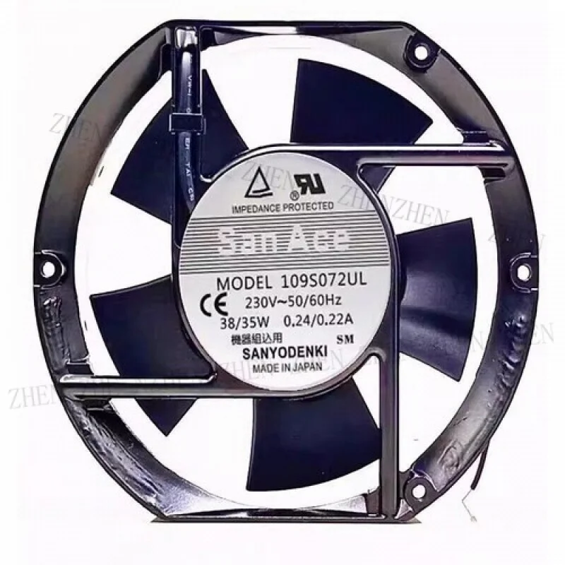 Y FOR 109S072UL 17251 220V 38/35W 0.24/0.22A 17CM Cooling Fan
Y FOR 109S072UL 17251 220V 38/35W 0.24/0.22A 17CM Cooling Fan