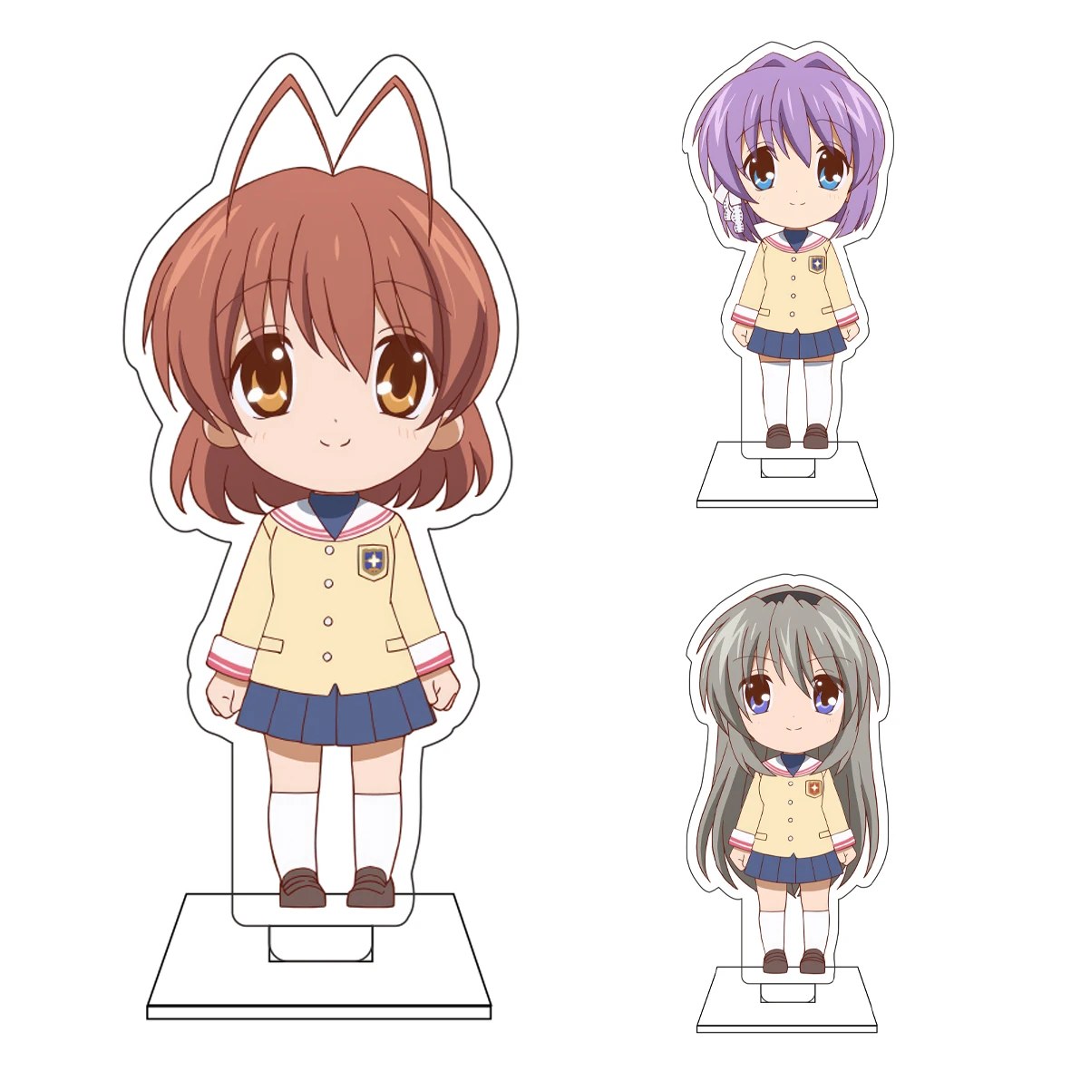 10CM Anime CLANNAD Cosplay Cute Acrylic Figure Stand Plate Akio Furukawa Nagisa Furukawa Ornaments Gifts
10CM Anime CLANNAD Cosplay Cute Acrylic Figure Stand Plate Akio Furukawa Nagisa Furukawa Ornaments Gifts