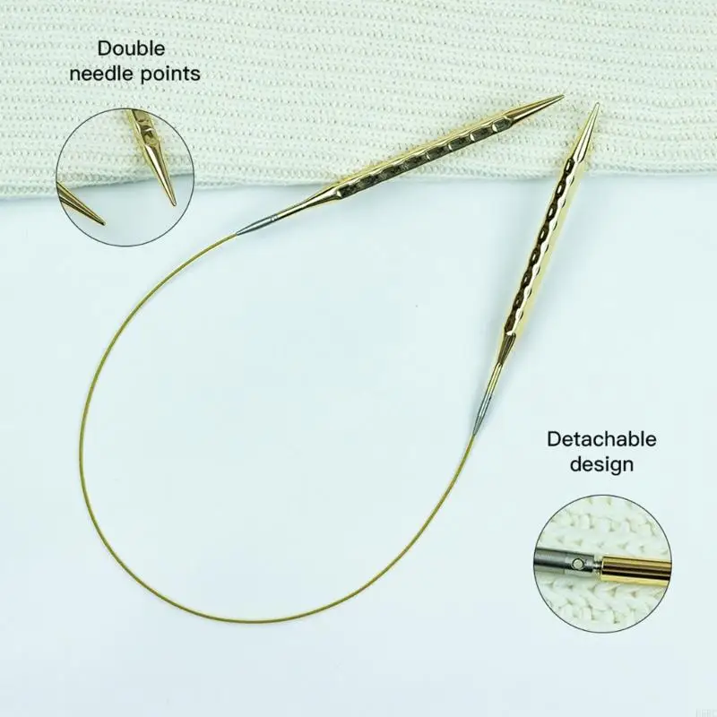 8Pair Stainless Steel Interchangeable Circular Knitting Needle for Sweater Scarf
8Pair Stainless Steel Interchangeable Circular Knitting Needle for Sweater Scarf
