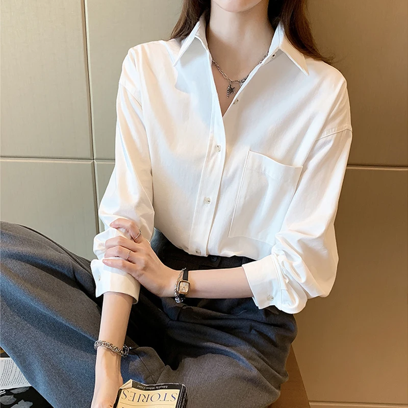 Slimming Chic White irt Long Sve Women's Faion Korean Sle Hong Kong Sle Top Brand Tailored Goods Ladies Premium
Slimming Chic White irt Long Sve Women's Faion Korean Sle Hong Kong Sle Top Brand Tailored Goods Ladies Premium
