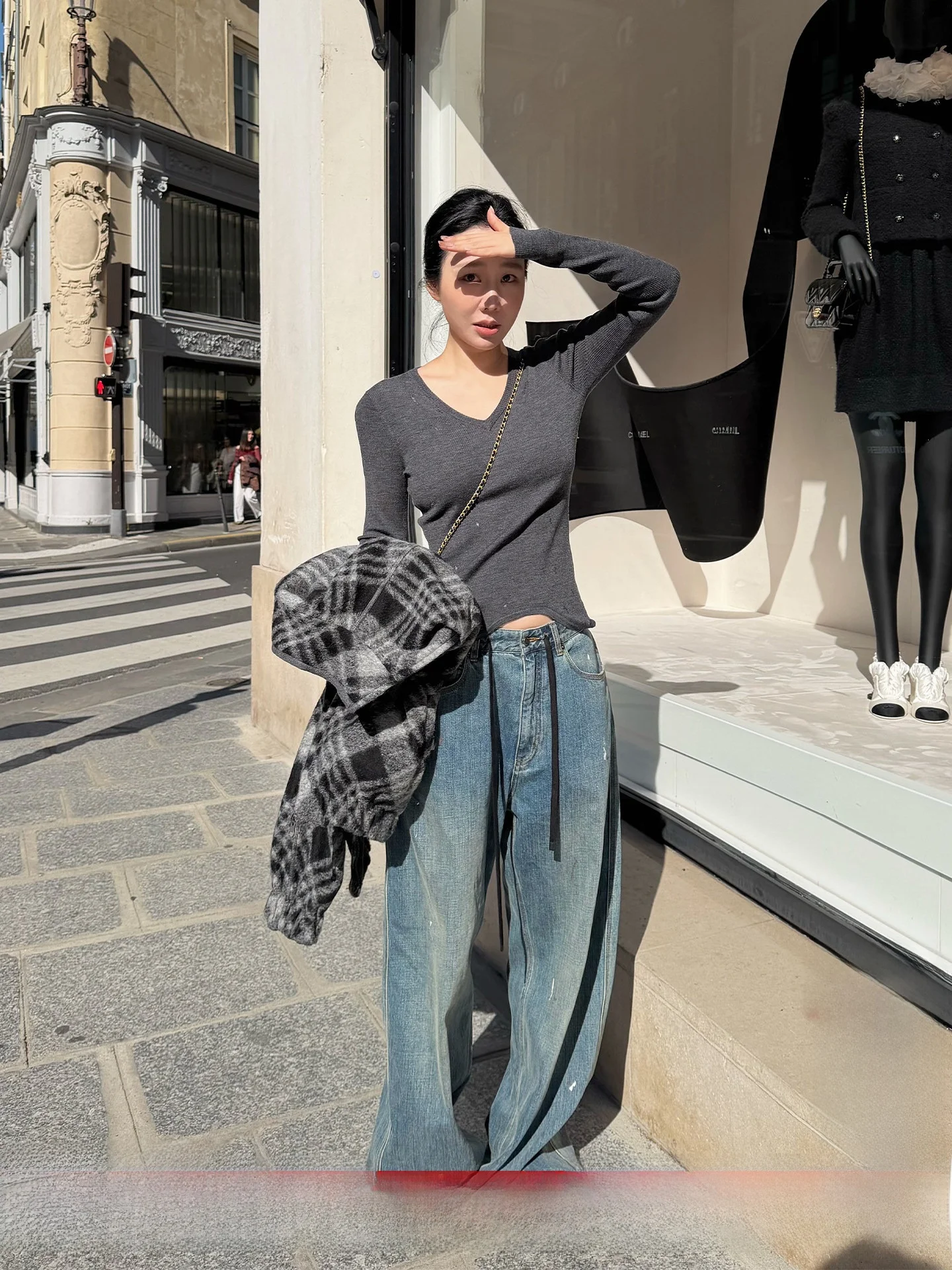 Double-Wear Wool V-Ne T-irt Base Layer Top Casual Sle Long Sve Slim Fit Woolen Knitted Women's Faion
Double-Wear Wool V-Ne T-irt Base Layer Top Casual Sle Long Sve Slim Fit Woolen Knitted Women's Faion